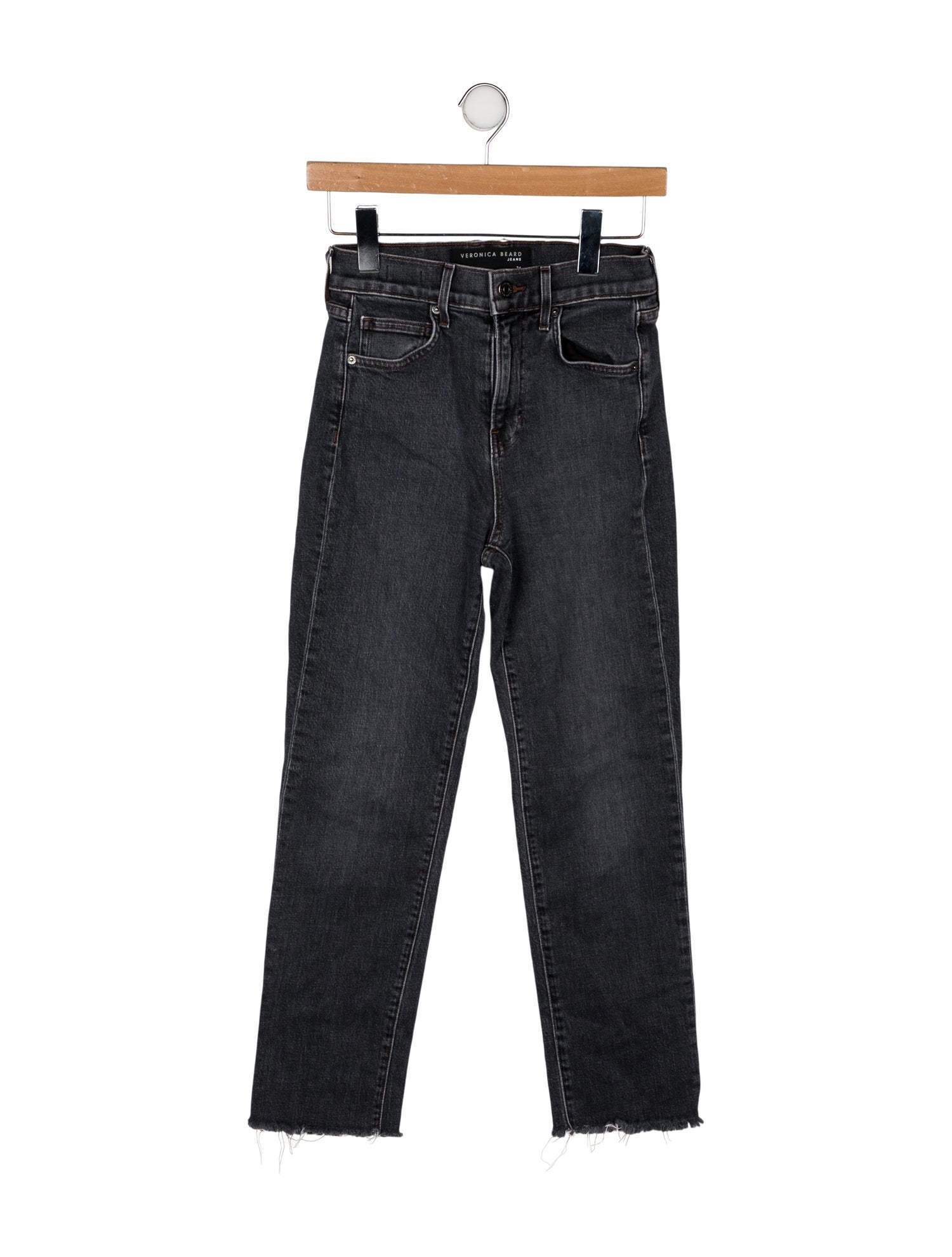Veronica Beard High-Rise Straight Leg Jeans
