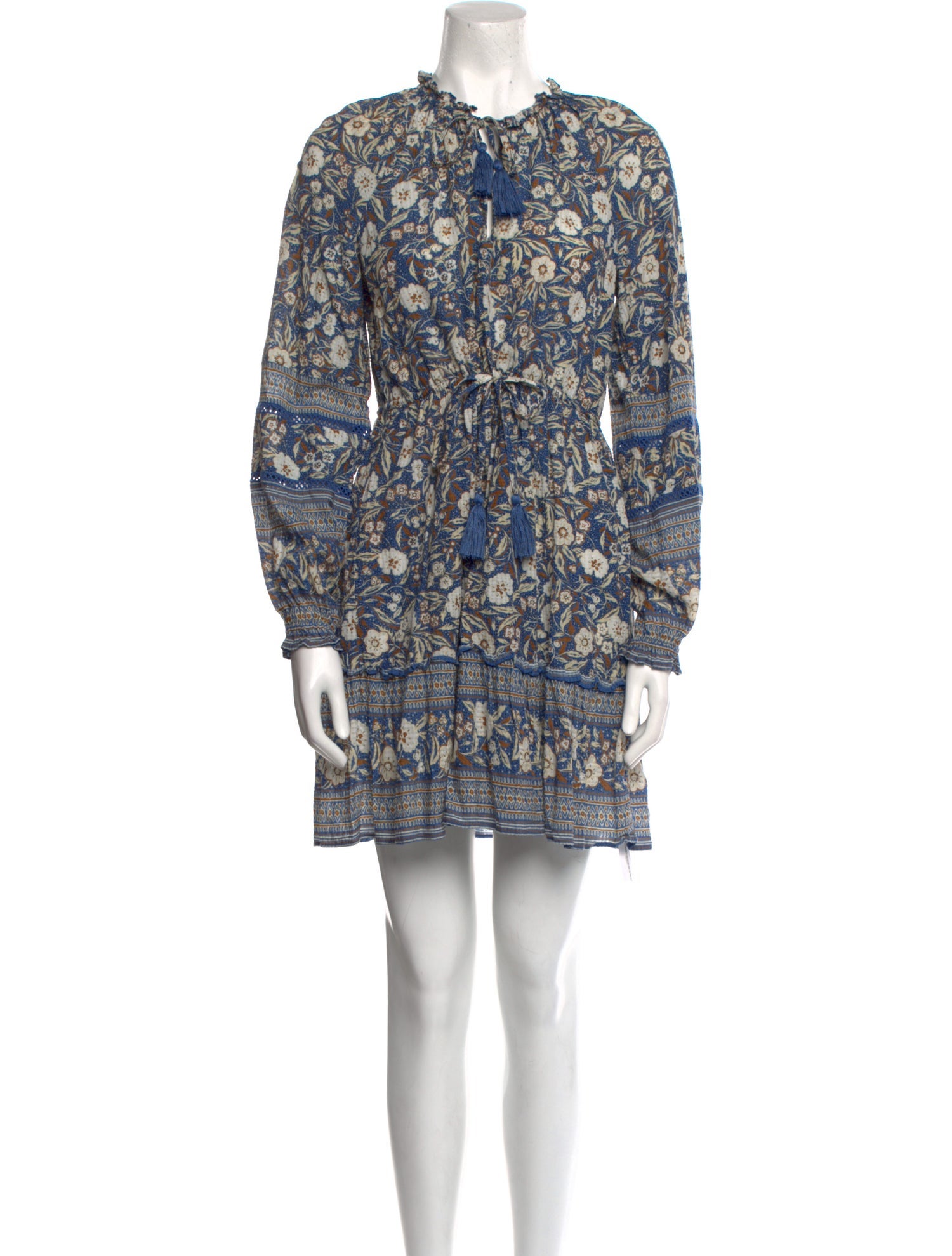 Veronica Beard Floral Print Mini Dress