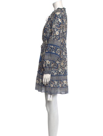 Veronica Beard Floral Print Mini Dress