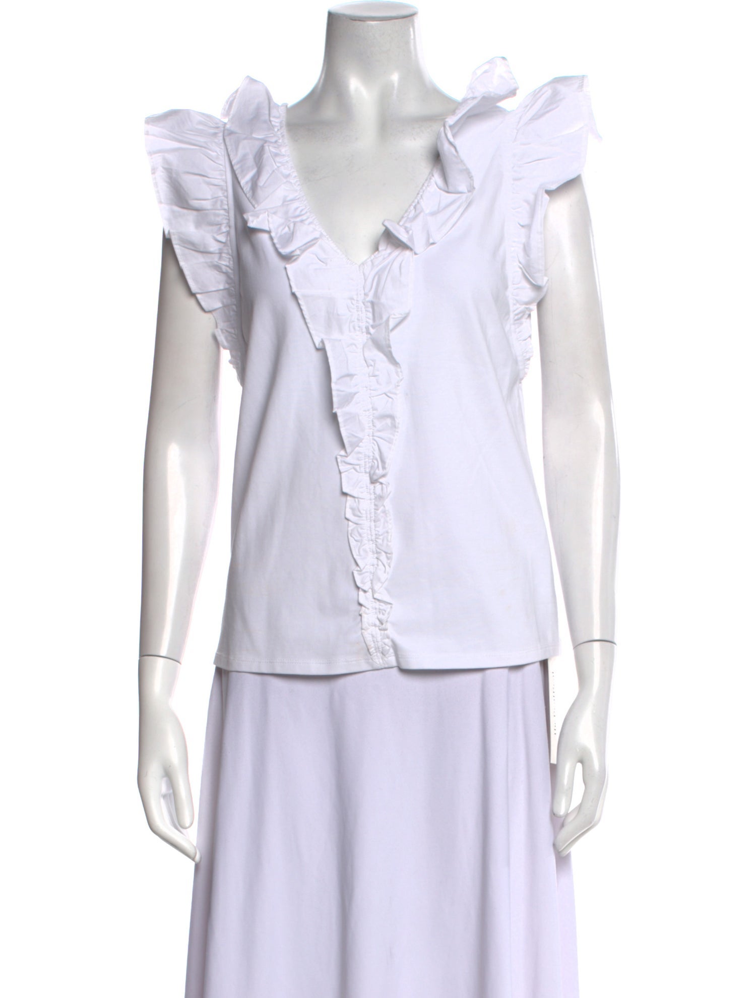 Veronica Beard V-Neck Sleeveless Top