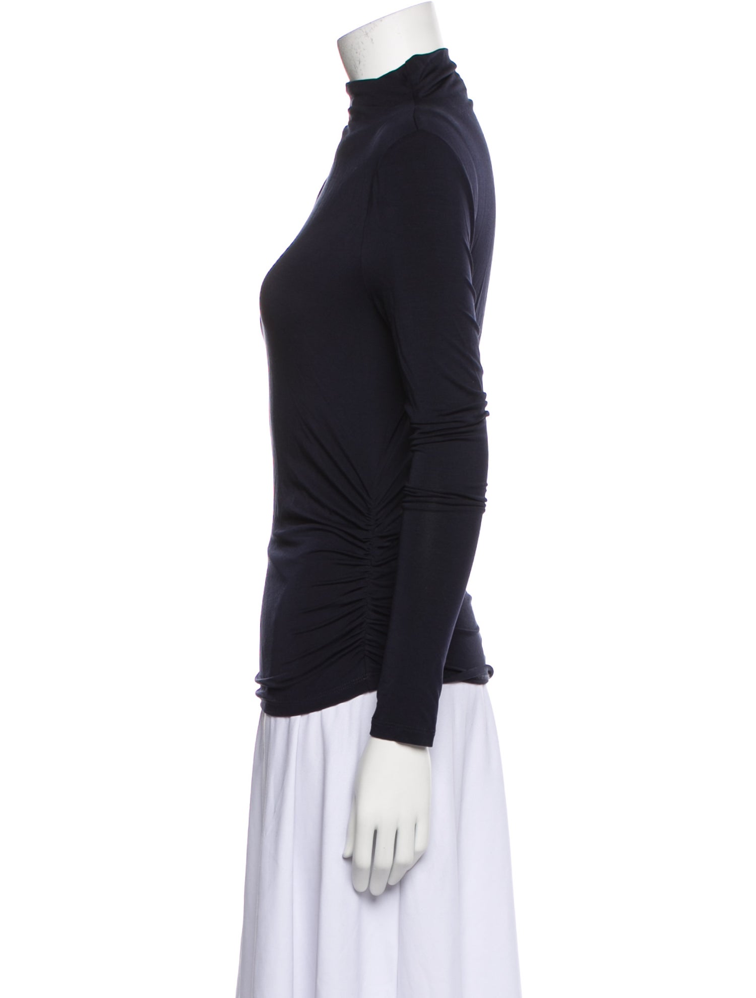 Veronica Beard Mock Neck Long Sleeve Top