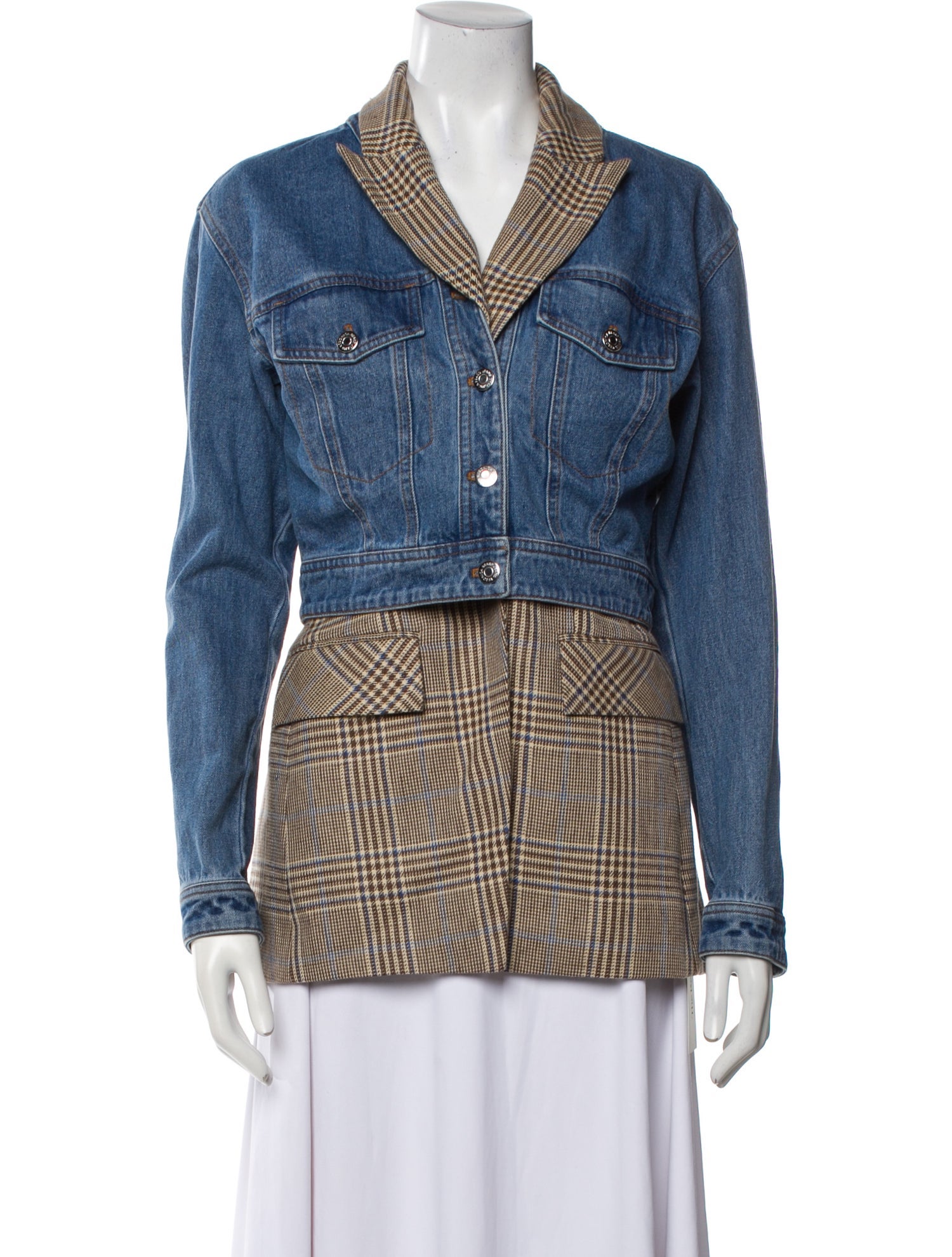 Veronica Beard Houndstooth Print Coat