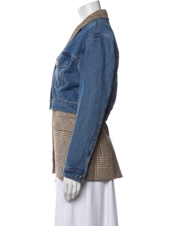 Veronica Beard Houndstooth Print Coat