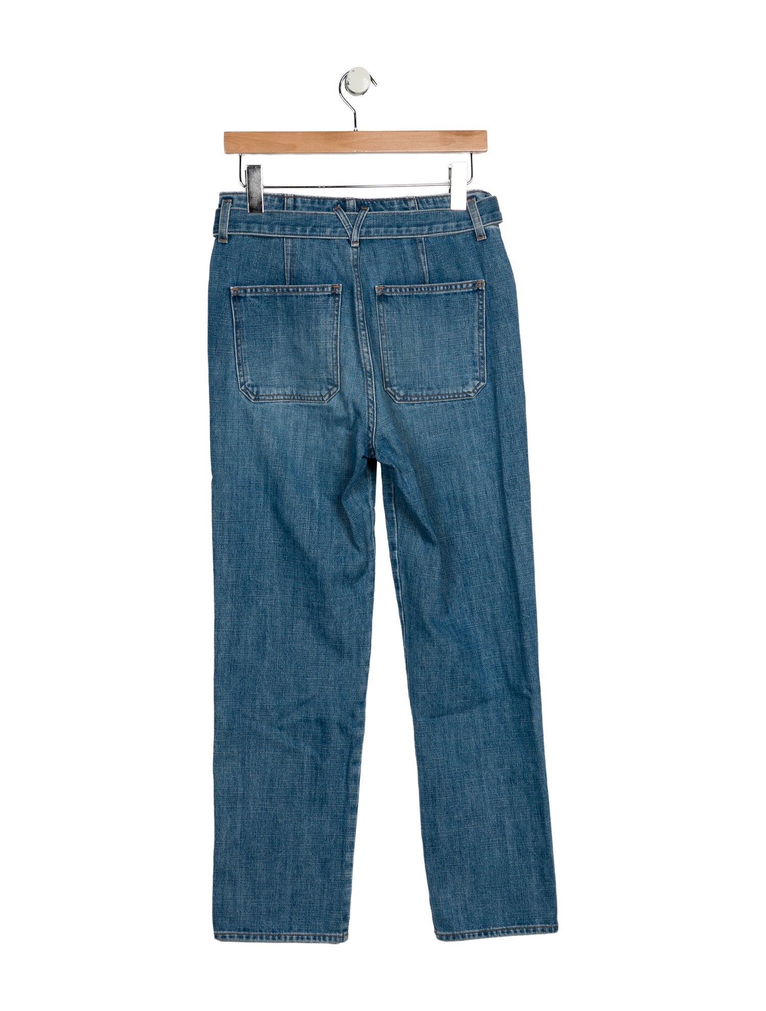 Veronica Beard High-Rise Straight Leg Jeans