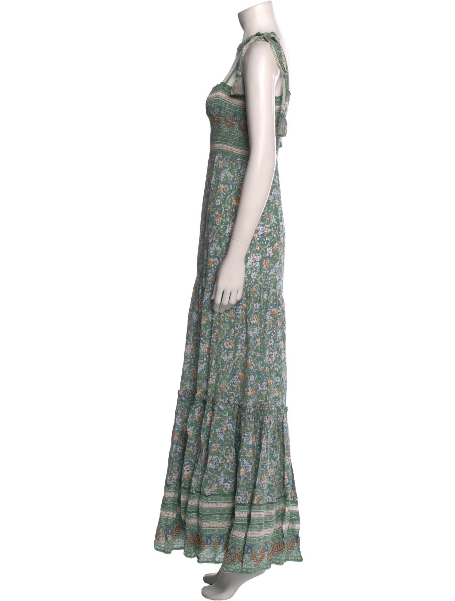Veronica Beard Floral Print Long Dress