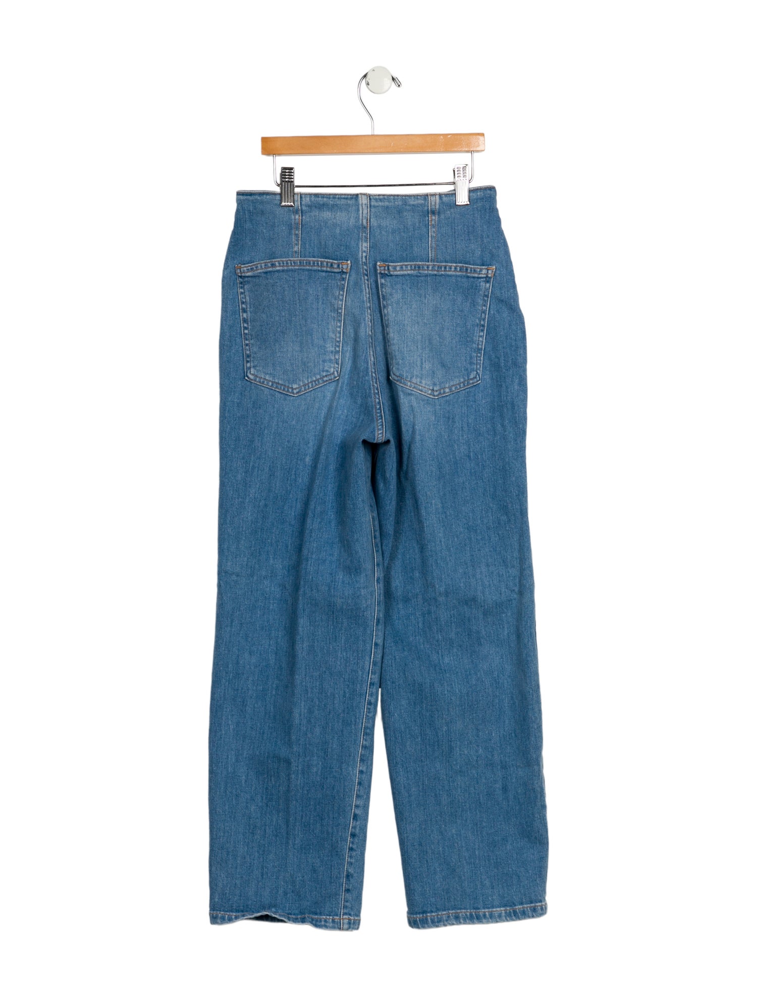 Veronica Beard Mid-Rise Straight Leg Jeans