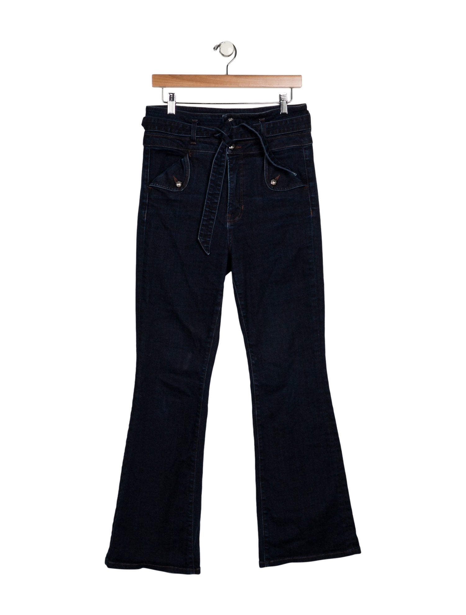 Veronica Beard High-Rise Wide Leg Jeans