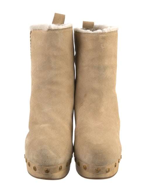 Veronica Beard Suede Studded Accents Boots