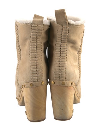 Veronica Beard Suede Studded Accents Boots