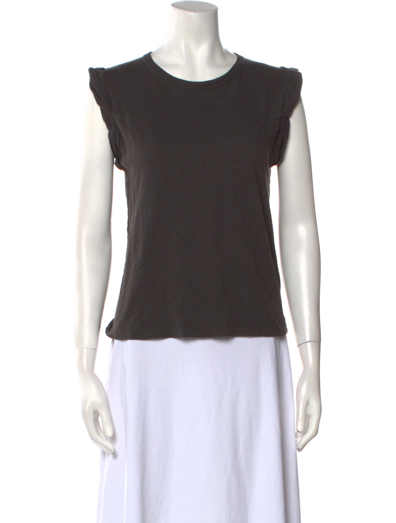 Veronica Beard Crew Neck Sleeveless T-Shirt