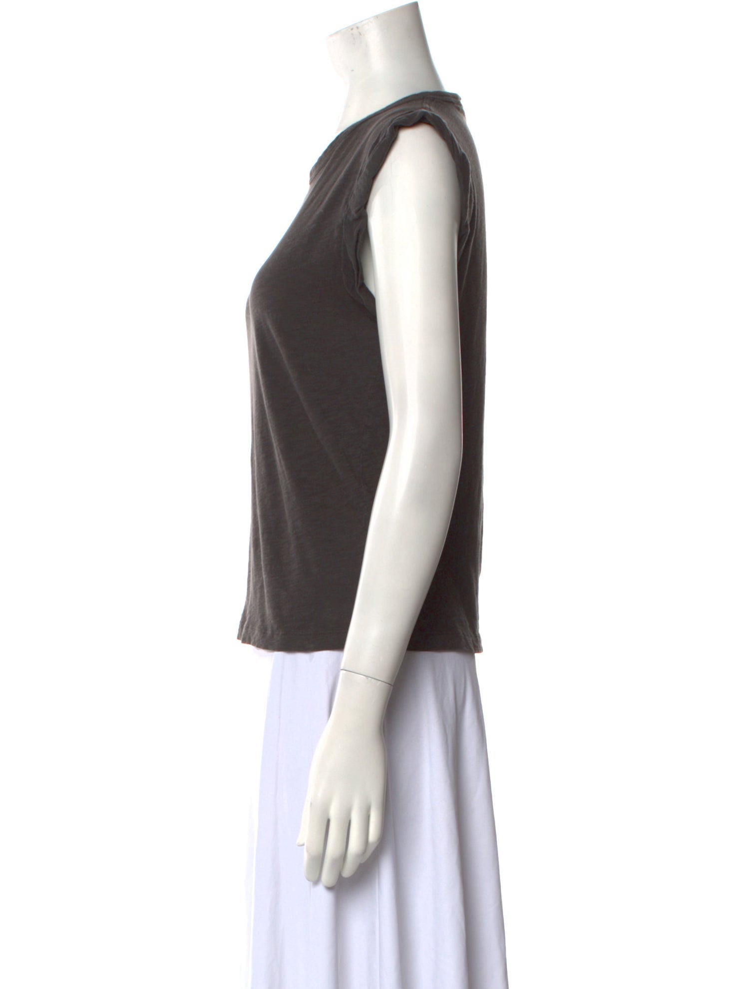 Veronica Beard Crew Neck Sleeveless T-Shirt