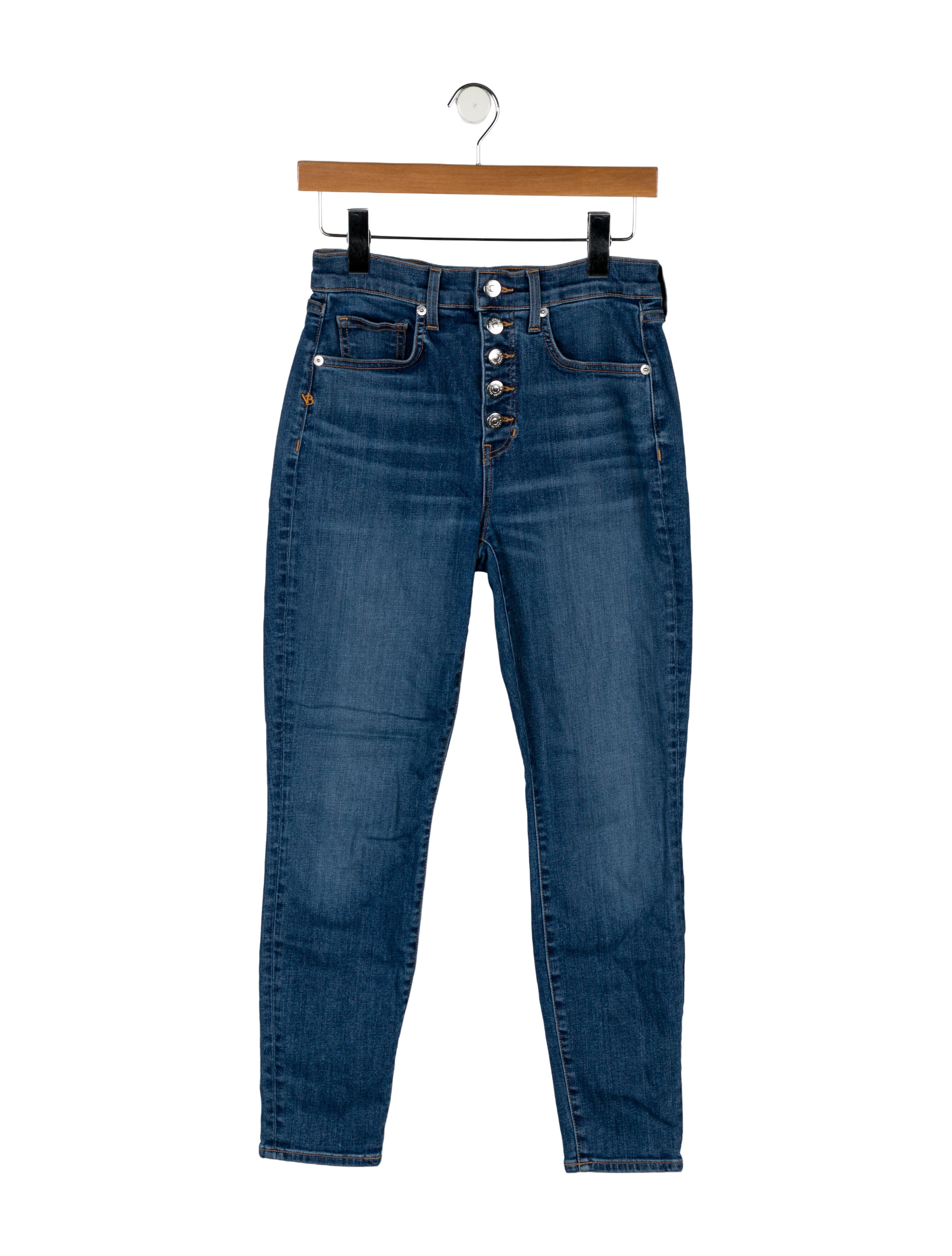 Veronica Beard Mid-Rise Skinny Leg Jeans