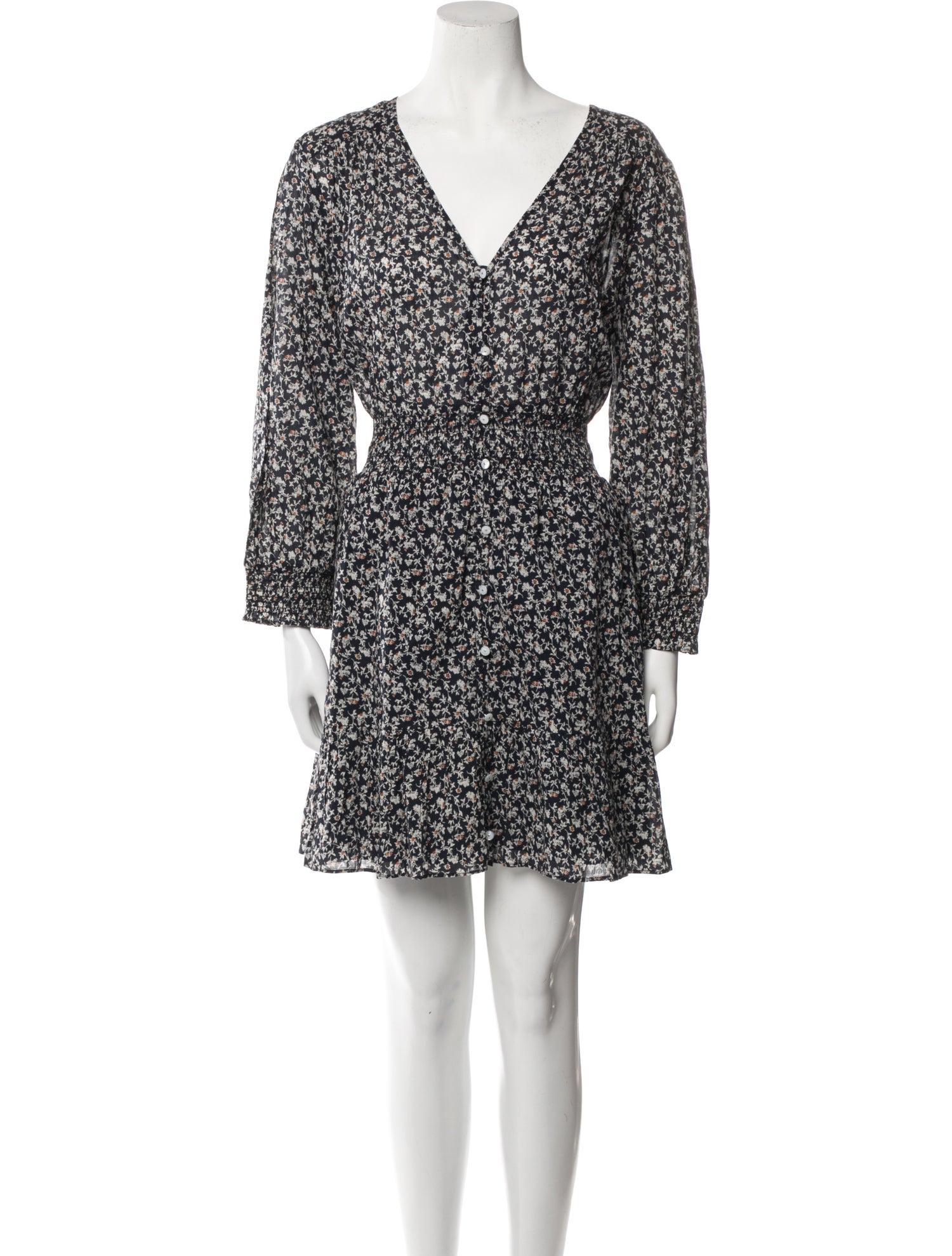 Veronica Beard Floral Print Long Dress