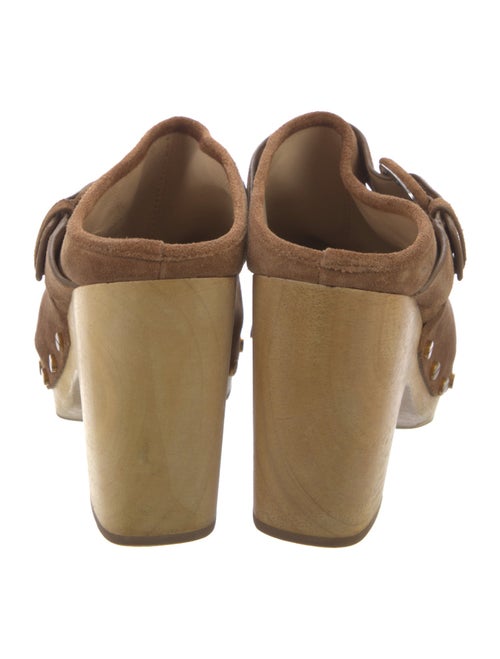 Veronica Beard Suede Studded Accents Mules