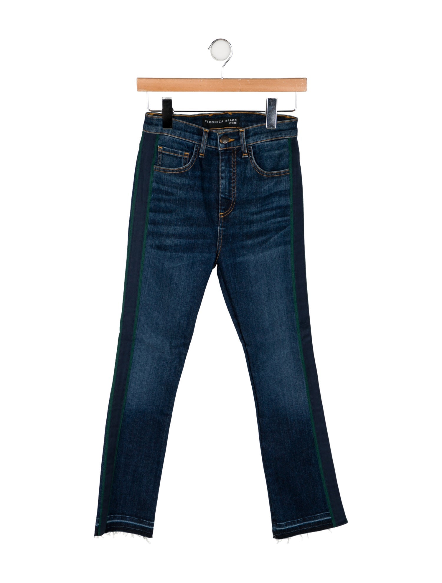 Veronica Beard High-Rise Straight Leg Jeans