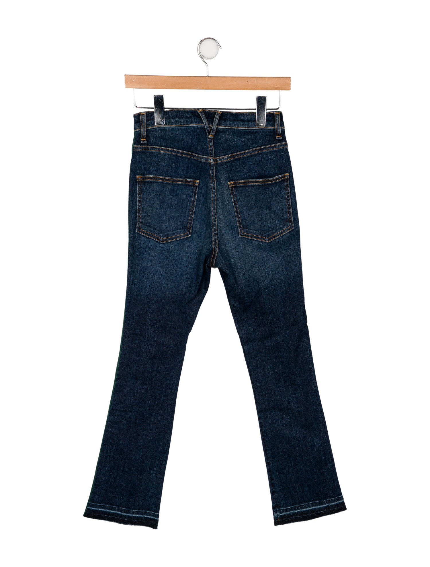 Veronica Beard High-Rise Straight Leg Jeans