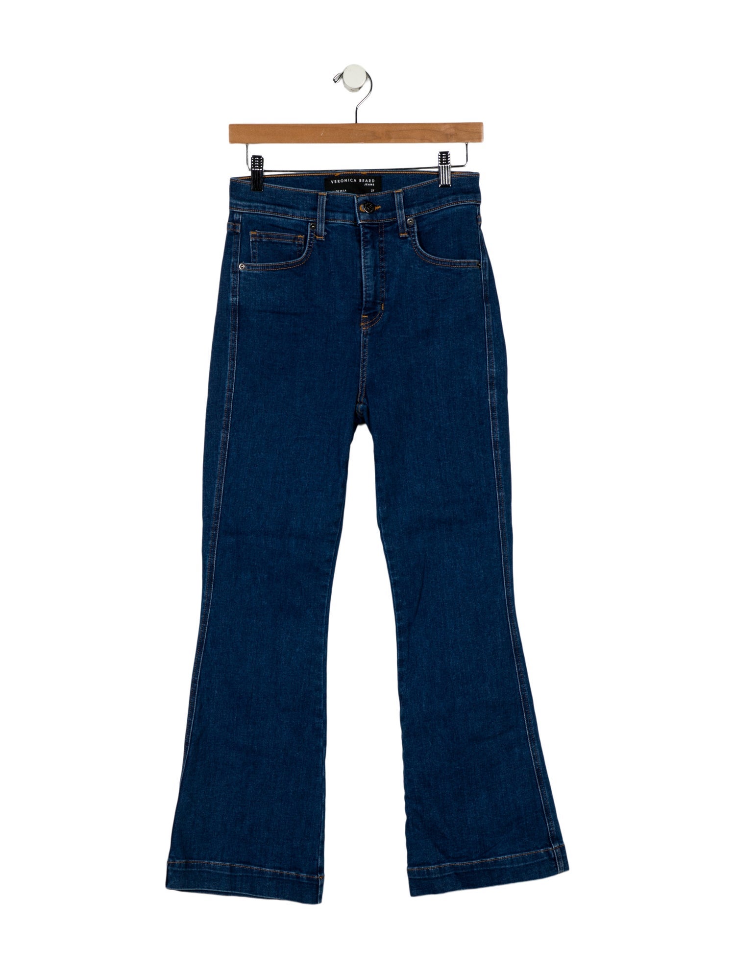 Veronica Beard High-Rise Wide Leg Jeans