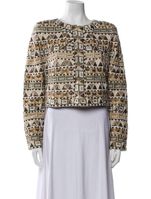 Veronica Beard Printed Evening Jacket