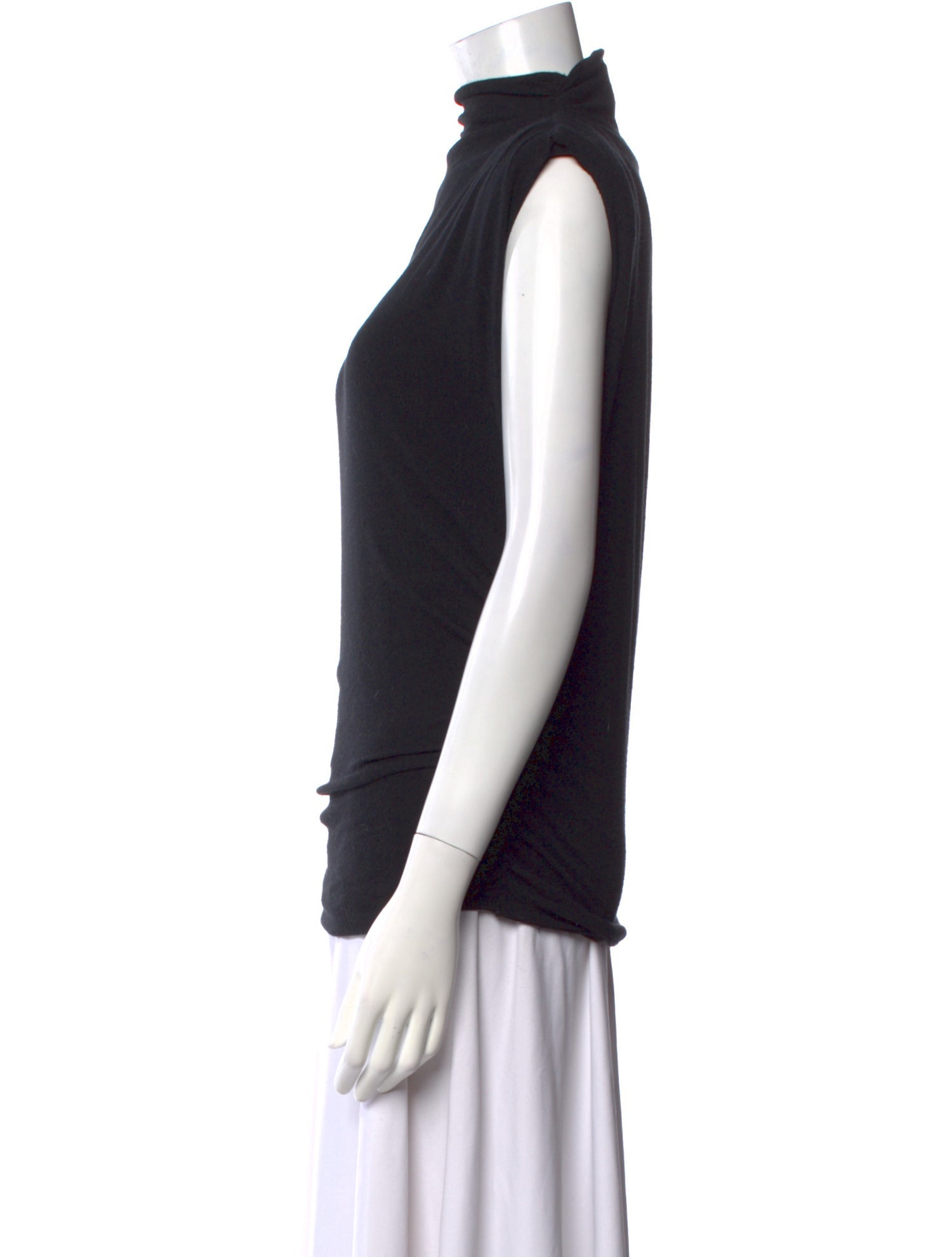 Veronica Beard Mock Neck Sleeveless Top