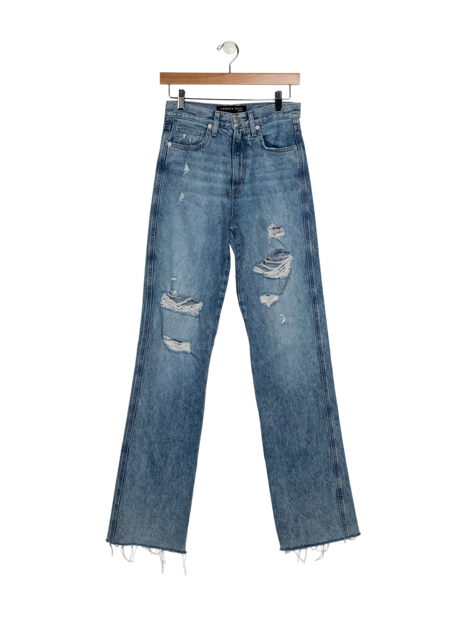 Veronica Beard High-Rise Wide Leg Jeans