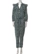 Veronica Beard Printed V-Neck Jumpsuit