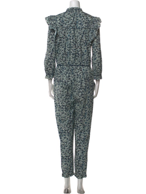 Veronica Beard Printed V-Neck Jumpsuit