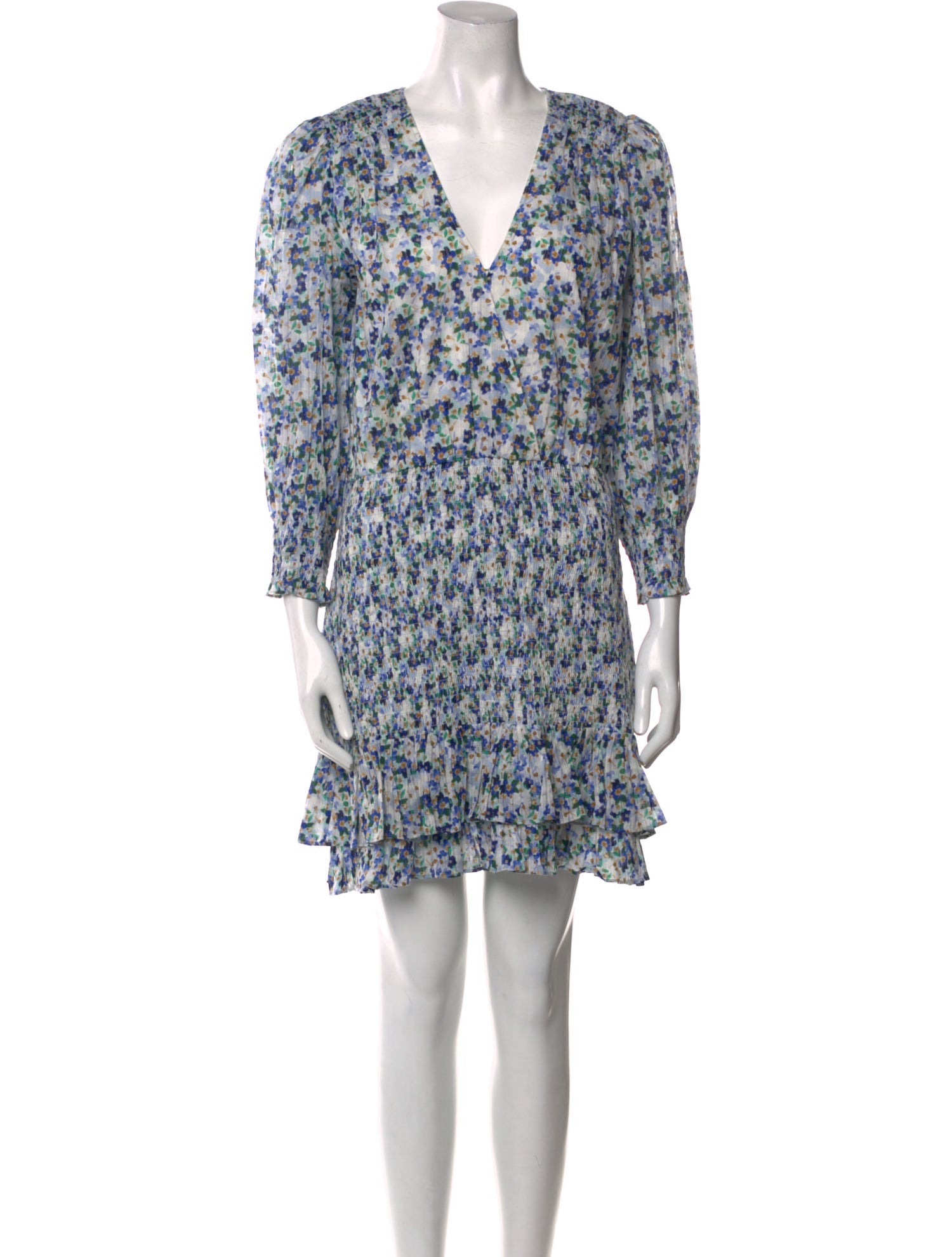 Veronica Beard Floral Print Mini Dress