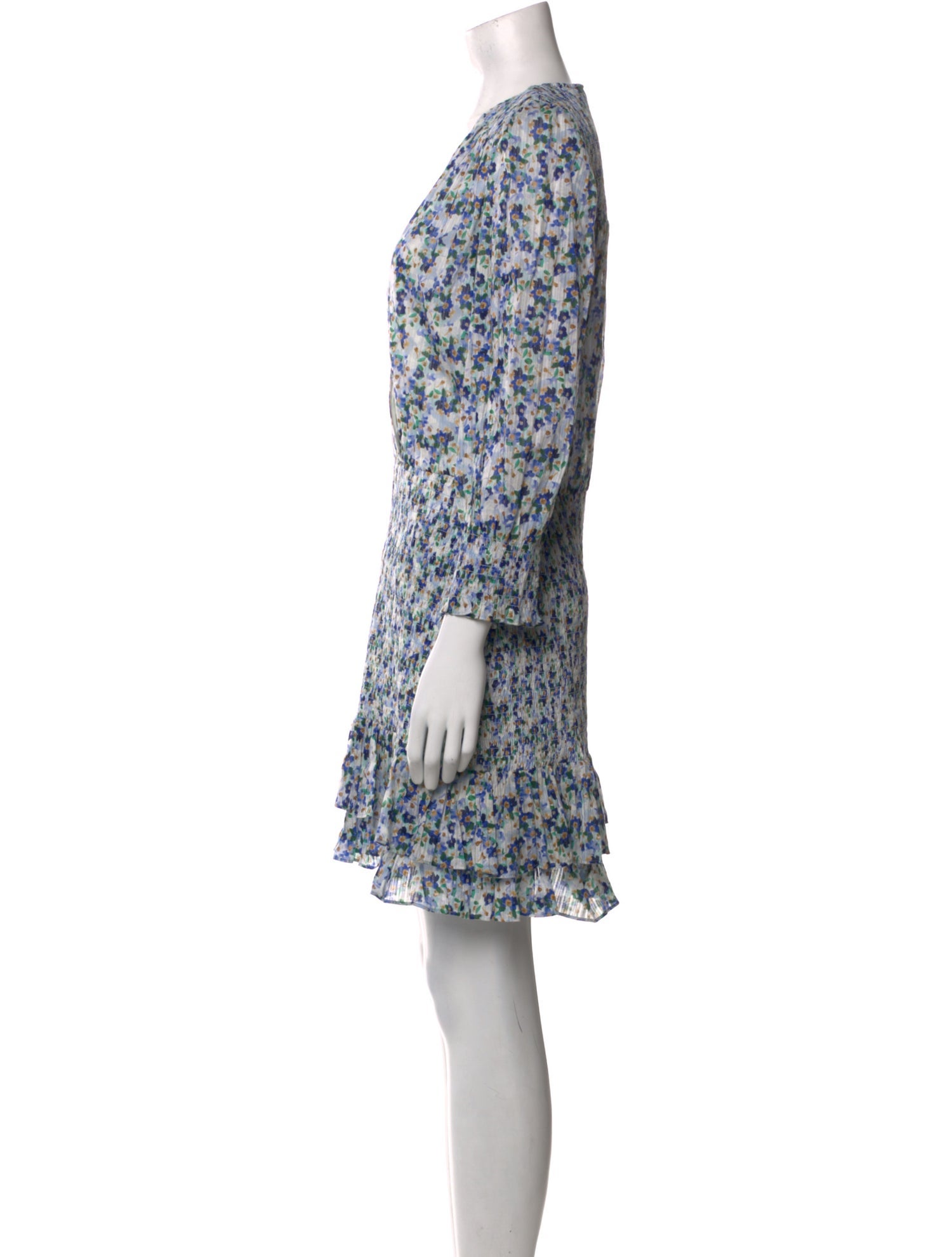 Veronica Beard Floral Print Mini Dress