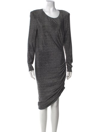 Veronica Beard Scoop Neck Midi Length Dress