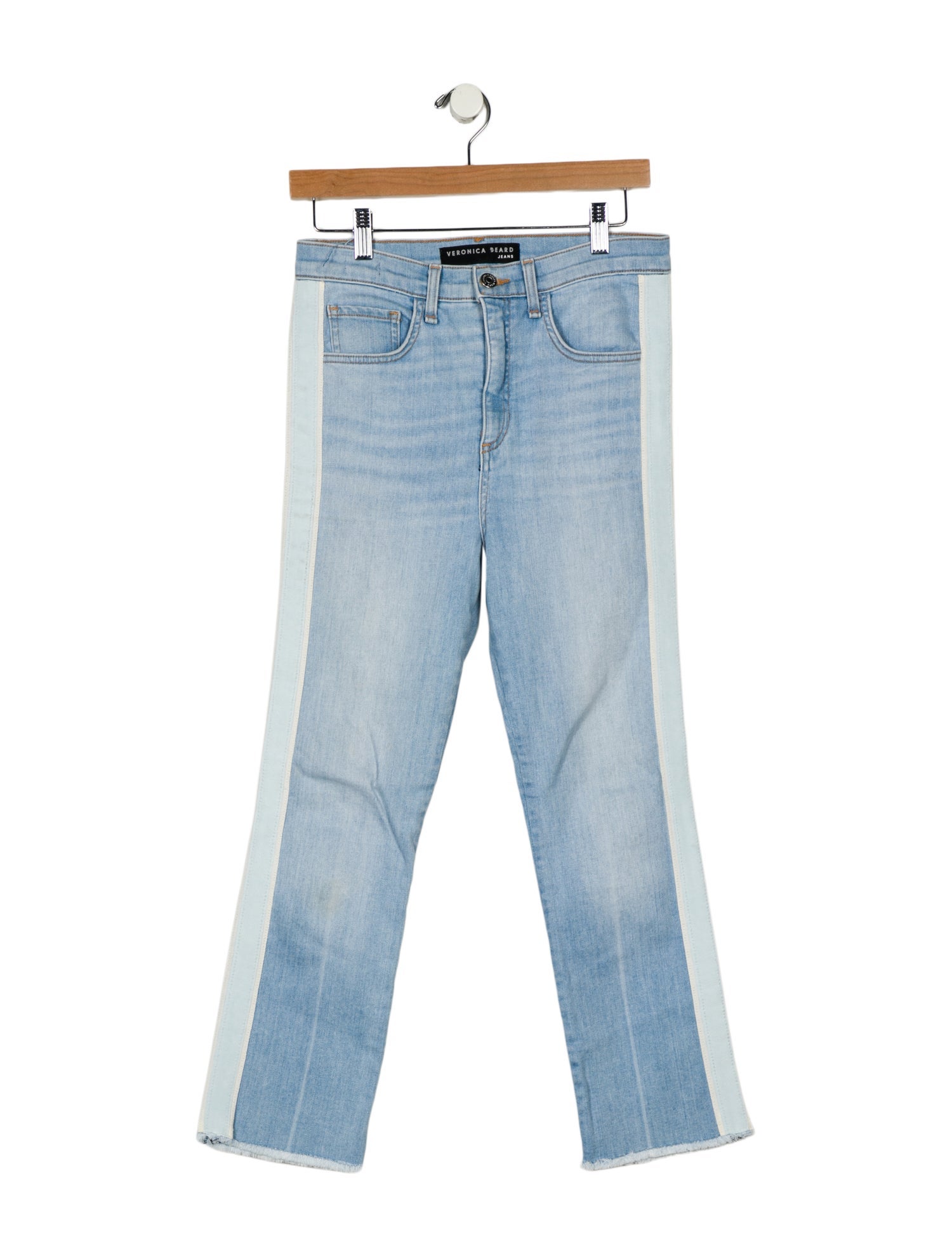 Veronica Beard High-Rise Straight Leg Jeans