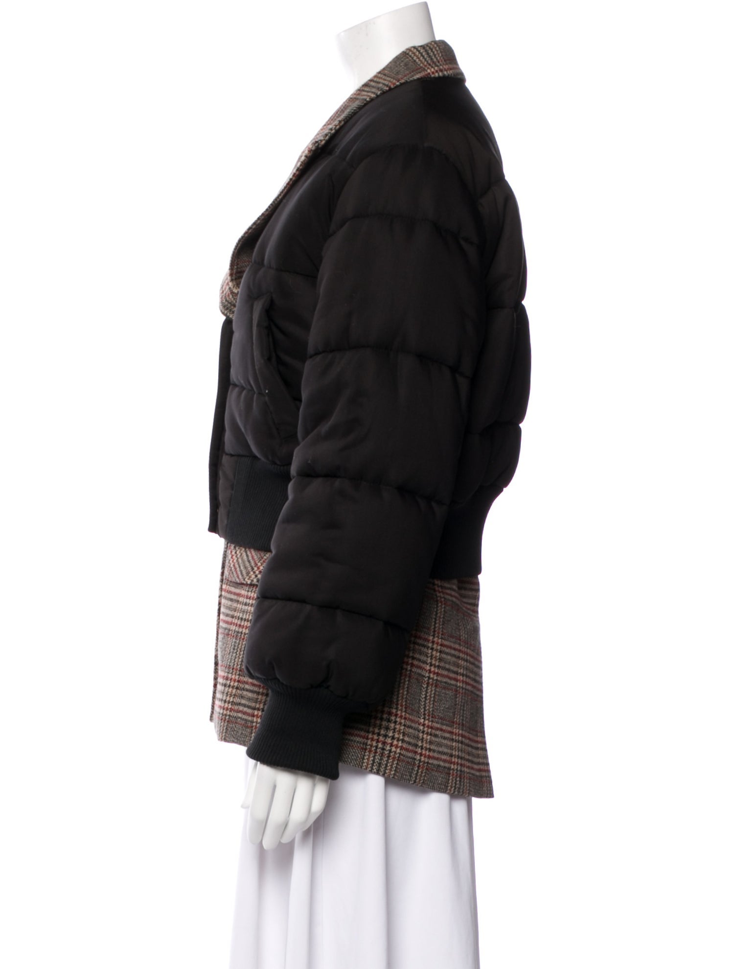 Veronica Beard Plaid Print Coat