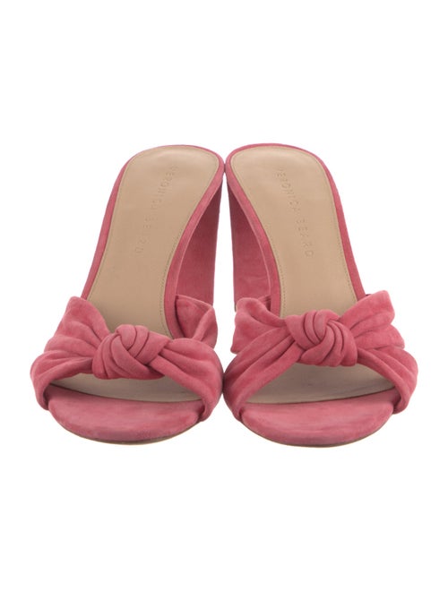 Veronica Beard Suede Cutout Accent Slides