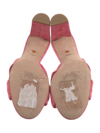 Veronica Beard Suede Cutout Accent Slides