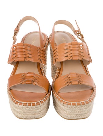 Veronica Beard Leather Espadrilles