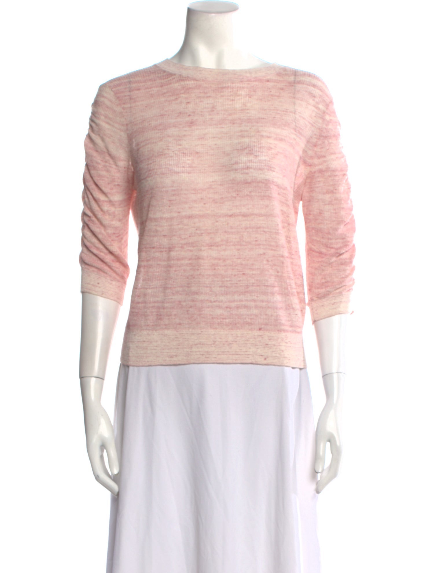 Veronica Beard Linen Bateau Neckline Sweater