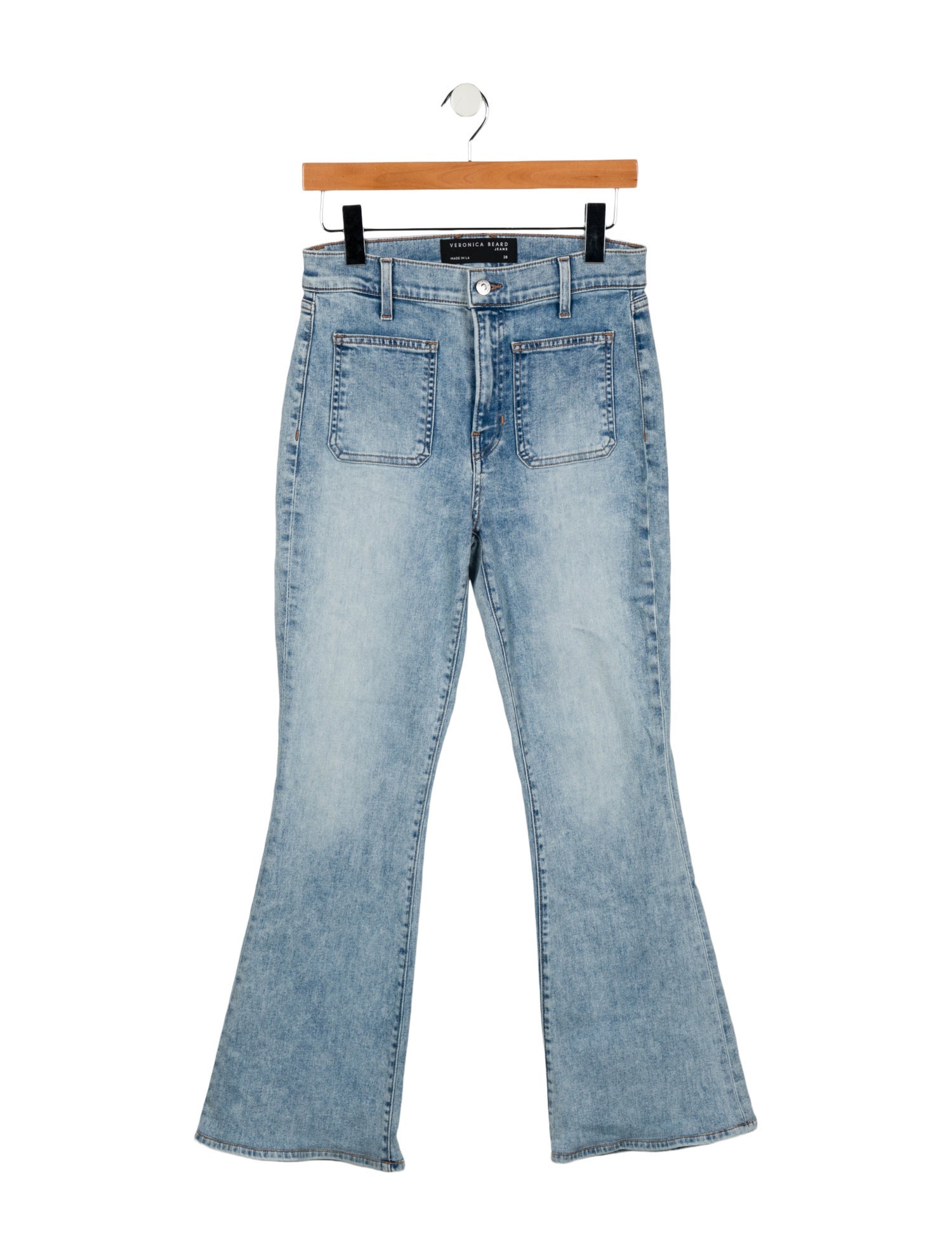 Veronica Beard High-Rise Wide Leg Jeans