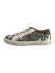 Veronica Beard Canvas Camouflage Print Sneakers