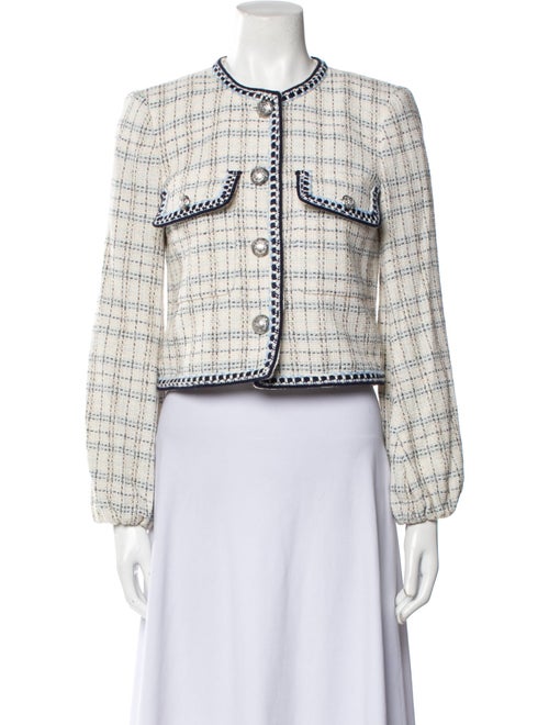 Veronica Beard Tweed Pattern Evening Jacket