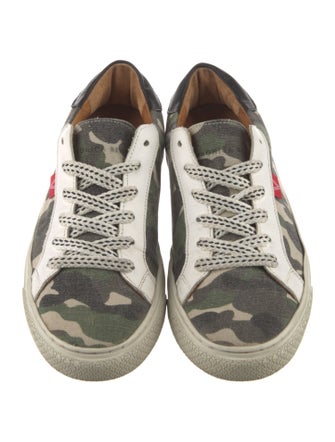 Veronica Beard Canvas Printed Sneakers