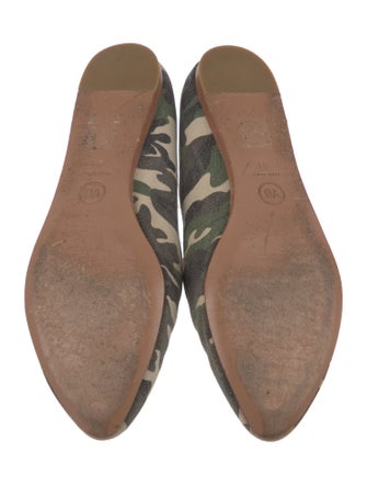 Veronica Beard Canvas Printed Loafers