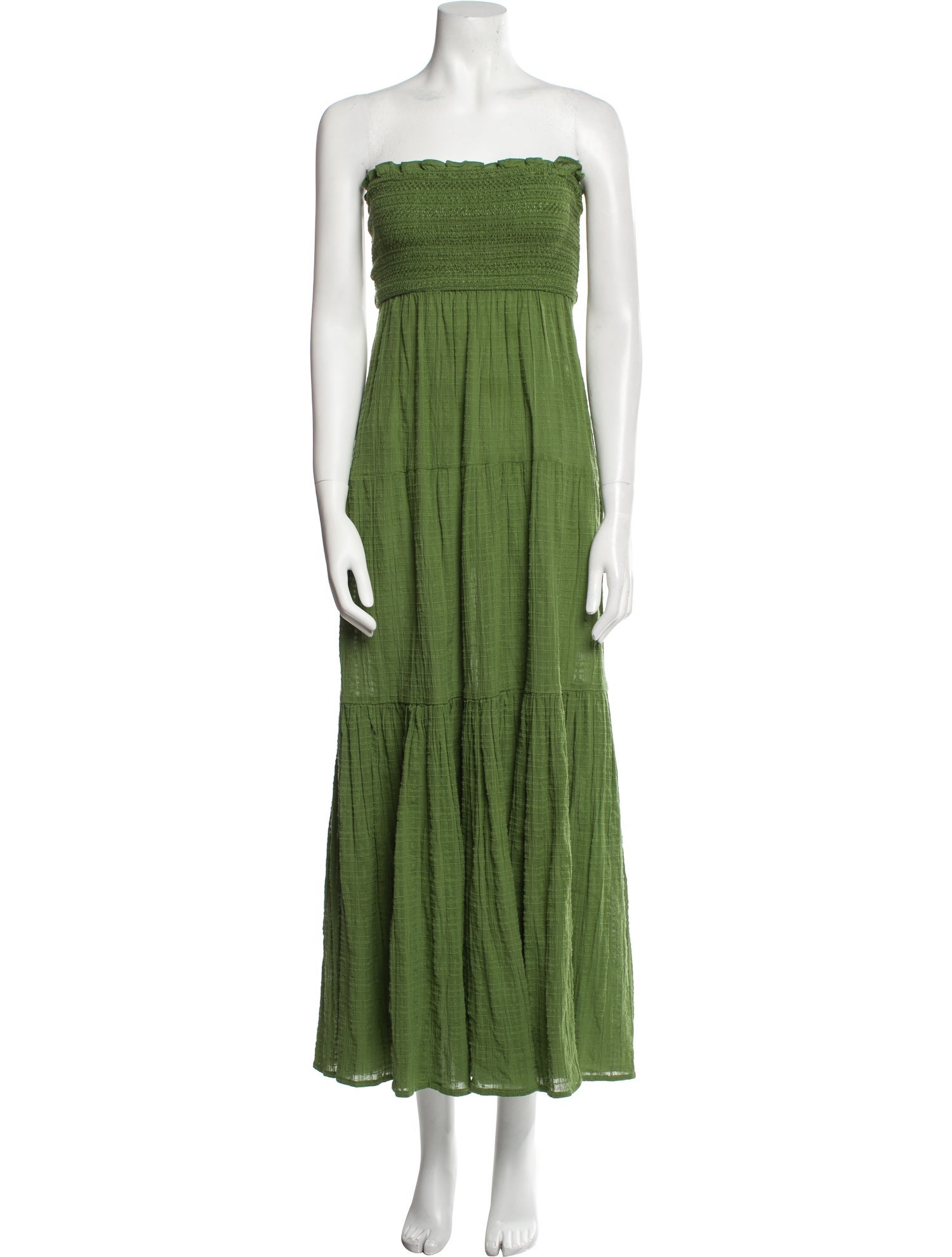 Veronica Beard Strapless Midi Length Dress