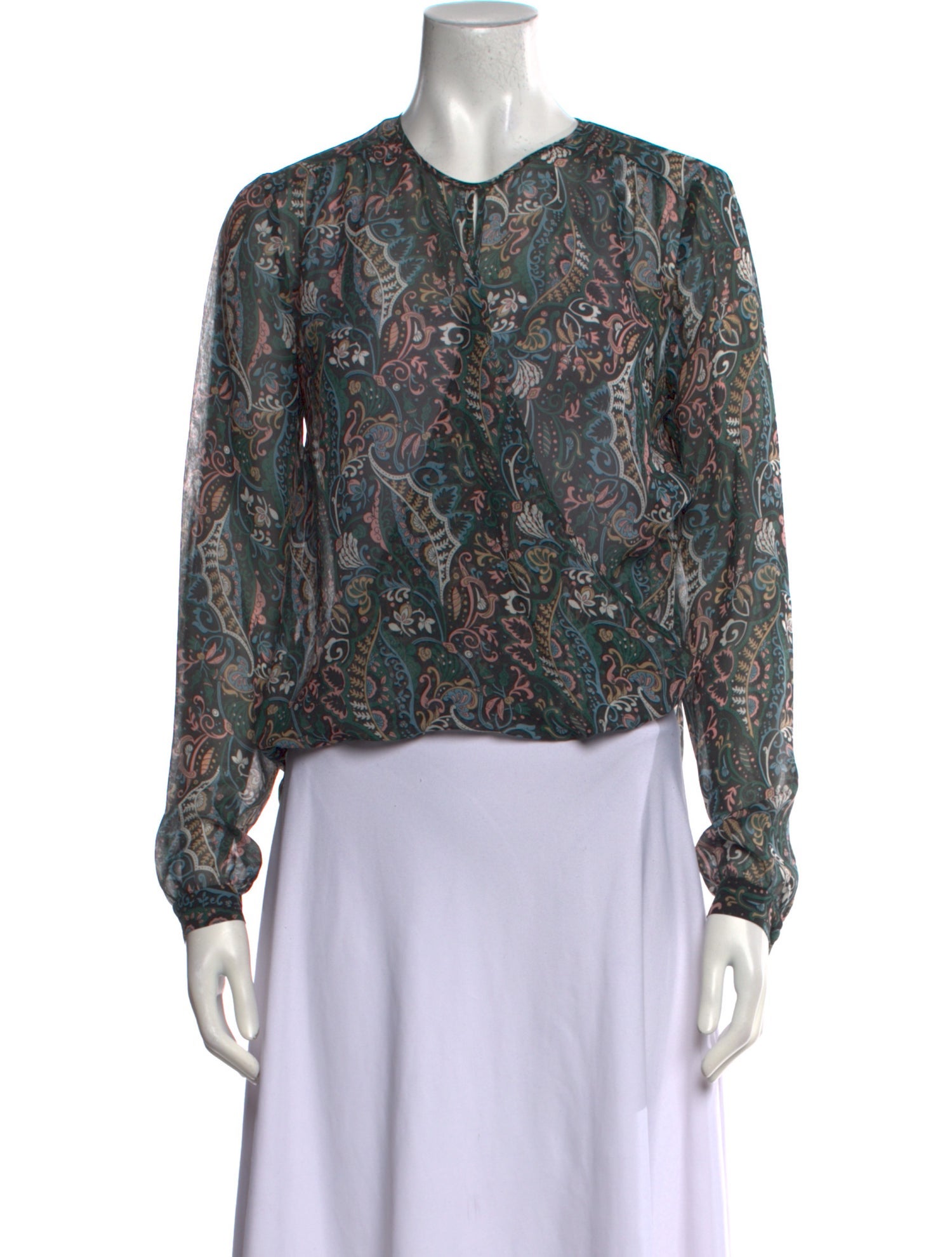 Veronica Beard Silk Printed Blouse w/ Tags