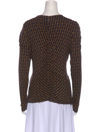 Veronica Beard Printed V-Neck Top