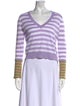 Veronica Beard Linen Striped Sweater