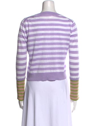Veronica Beard Linen Striped Sweater