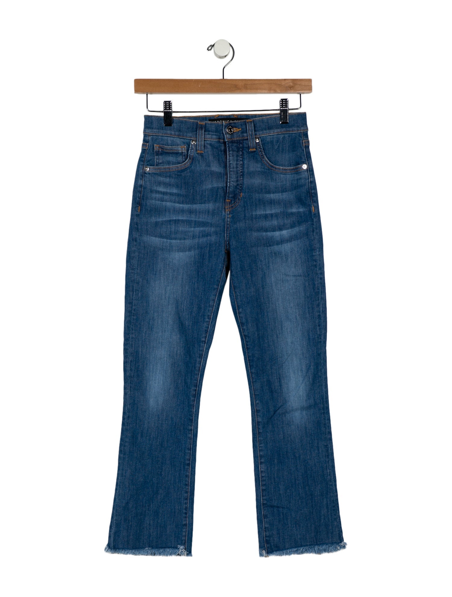 Veronica Beard Mid-Rise Straight Leg Jeans