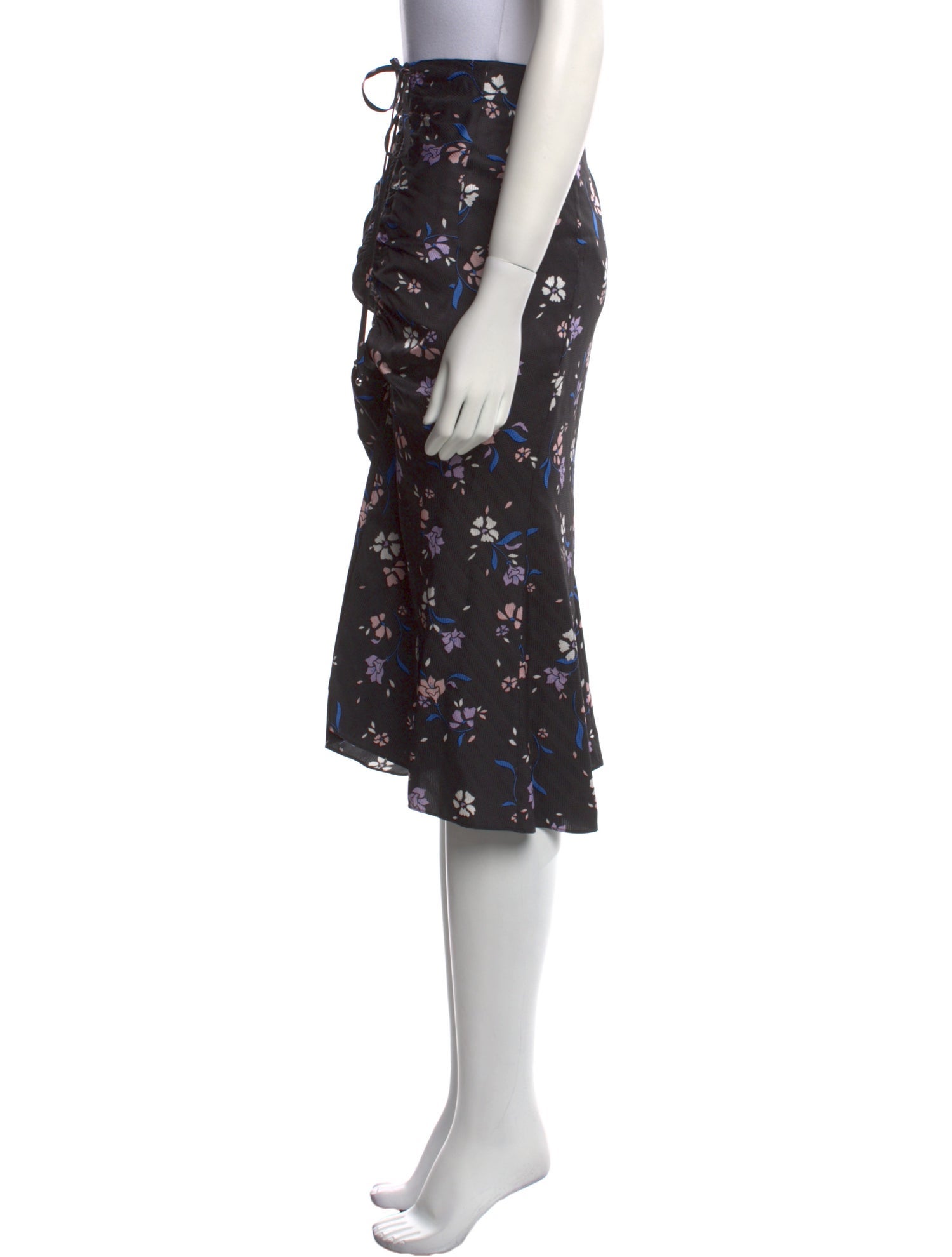 Veronica Beard Silk Midi Length Skirt