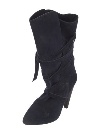 Veronica Beard Suede Slouch Boots