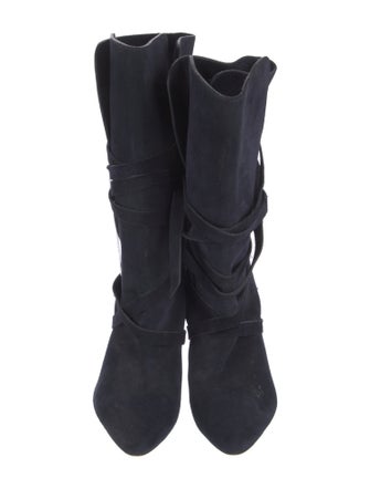 Veronica Beard Suede Slouch Boots