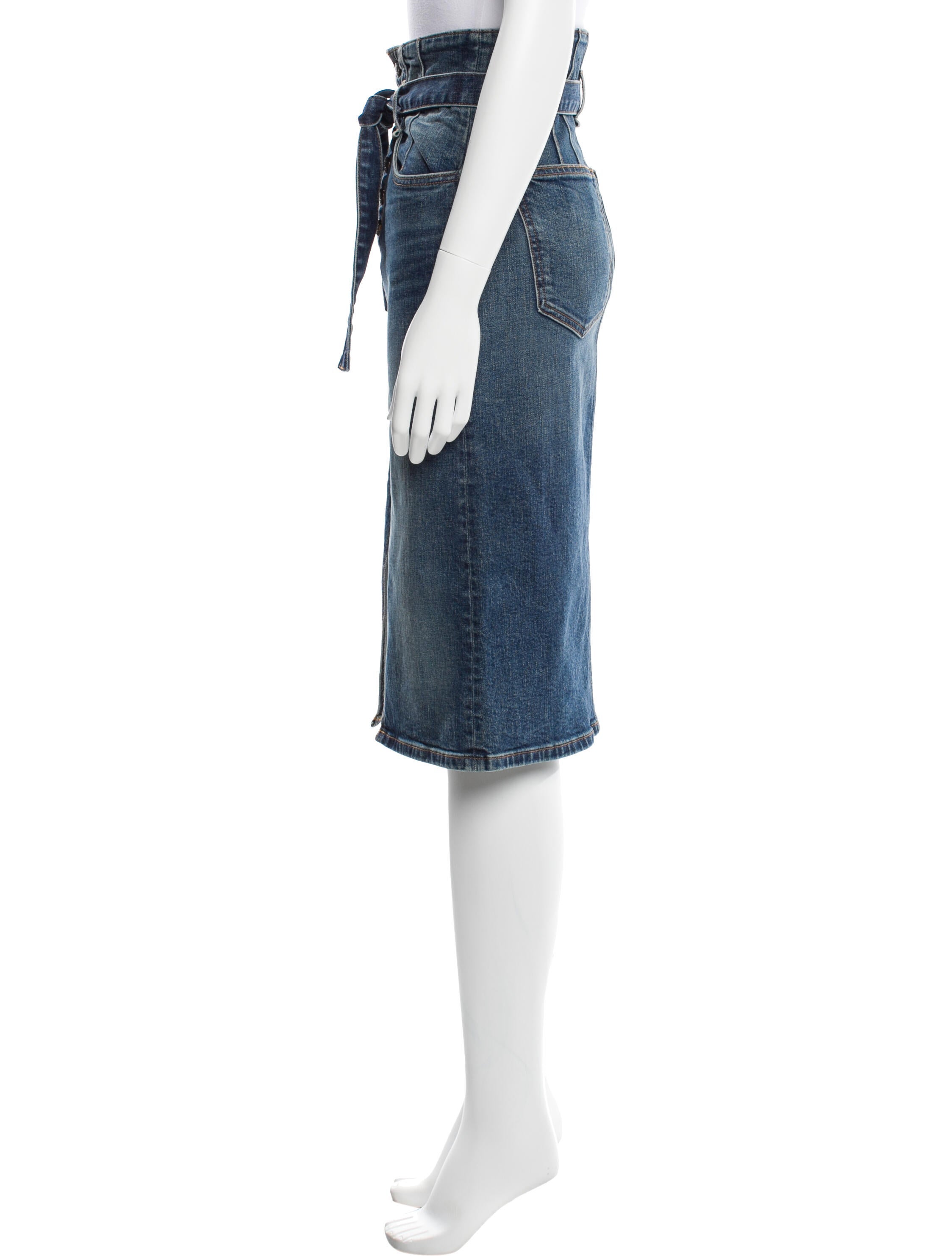 Veronica Beard Distressed Accents Knee-Length Skirt